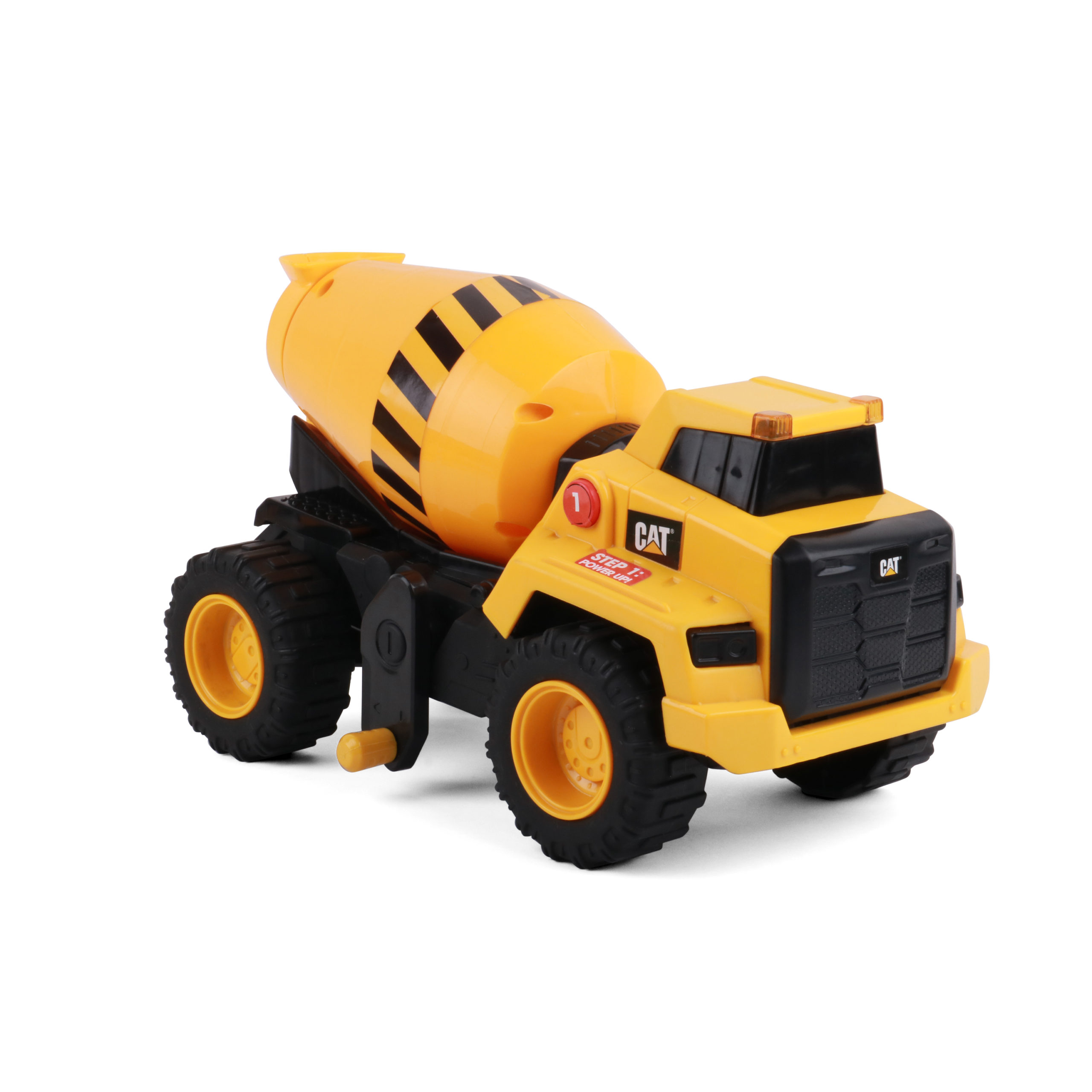 Friction Powered Cement Mixer Truck Toy with Lights and Sound Scale 1:18 