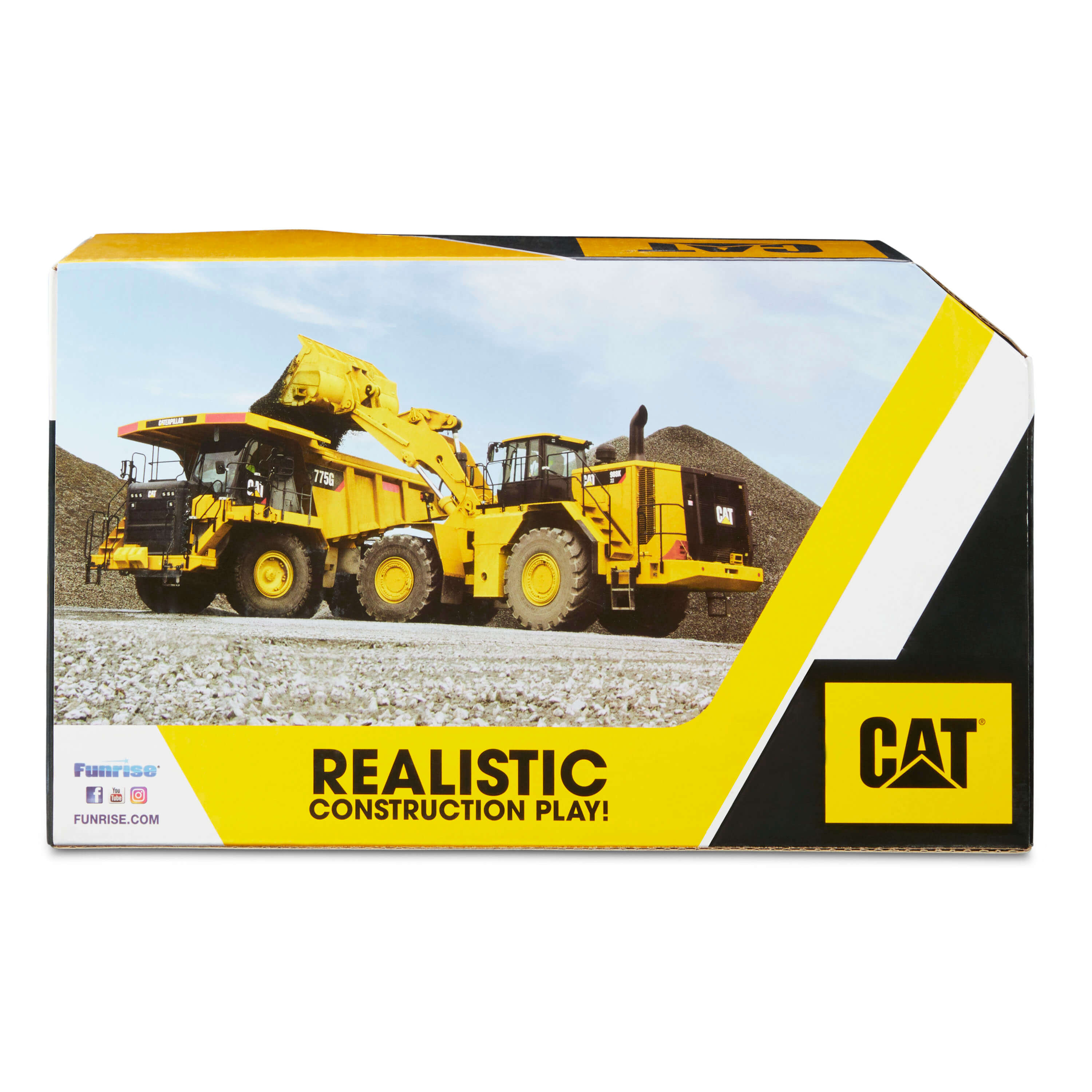 Caterpillar 82285 CAT Tough Machines Dump Truck Construction Vehicle Yellow 