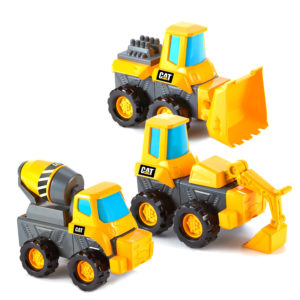 Cat® Mix and Match Fleet 3 Pack – Wheel Loader, Cement Mixer and Excavator
