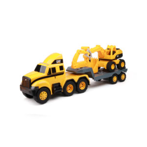 Cat® Heavy Mover Flatbed Truck with Excavator